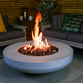 Lunar Gas Fire Pit Bowl Table