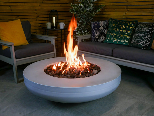 Lunar Gas Fire Pit Bowl Table