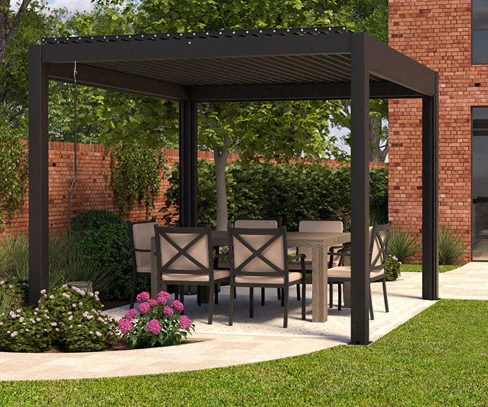 LuxSol Aura Pergola - 3m x 3m Manual Control