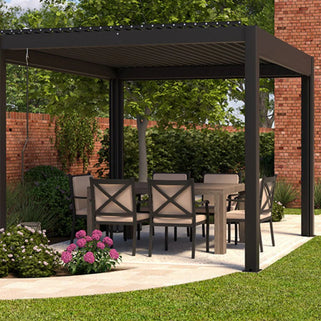 LuxSol Aura Pergola - 3m x 3m Manual Control